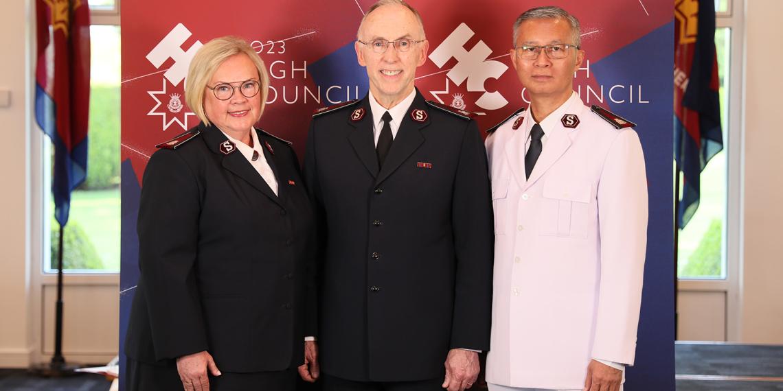 Left to right: Commissioner Eva Kleman, Commissioner Kenneth Hodder and Commissioner Yusak Tampai